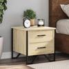 VidaXL Bedside Tables 2 Pcs Sonoma Oak 40x41x40 Cm Engineered Wood, Side Table, Bedside Cabinet, Accent Table 848507