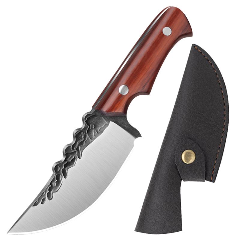 Острый кухонный нож для обвалки, портативный многоцелевой нож, усиленная ручка, прочный кухонный нож из нержавеющей стали