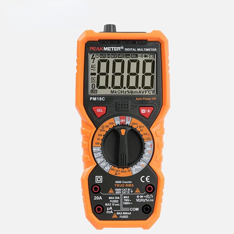 Utility PM18C Handheld High Precision Digital Burn Proof Capacitor Temperature Universal Meter