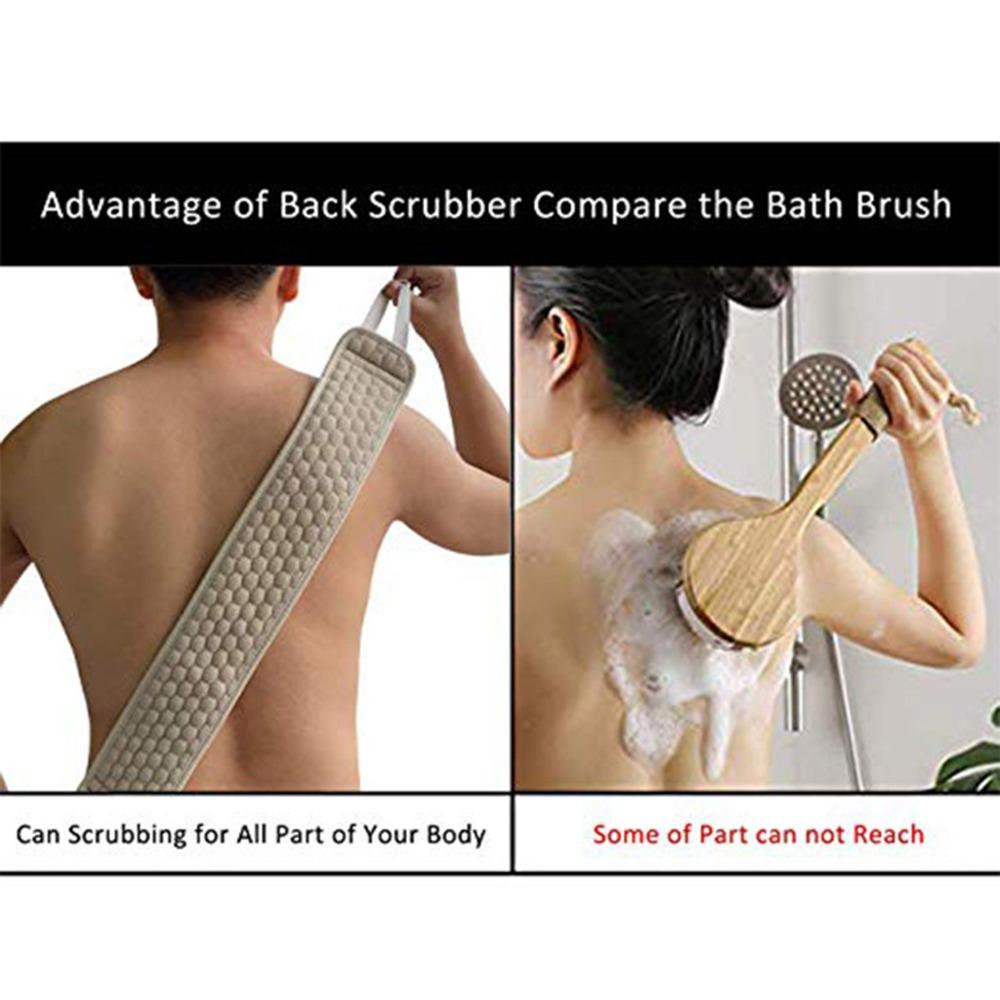 Soft Back Scrubber Exfoliating Body Cleaner Comfortable Exfoliator Back Cleaning