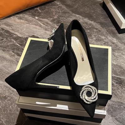 Сексуальные Модные Туфли-лодочки Свадебные Вечерние Банкетные Туфли Блестящие Блестки Бриллианты Роскошные Высокие Каблуки Острый Носок Тонкий Каблук Туфли с Неглубоким Вырезом