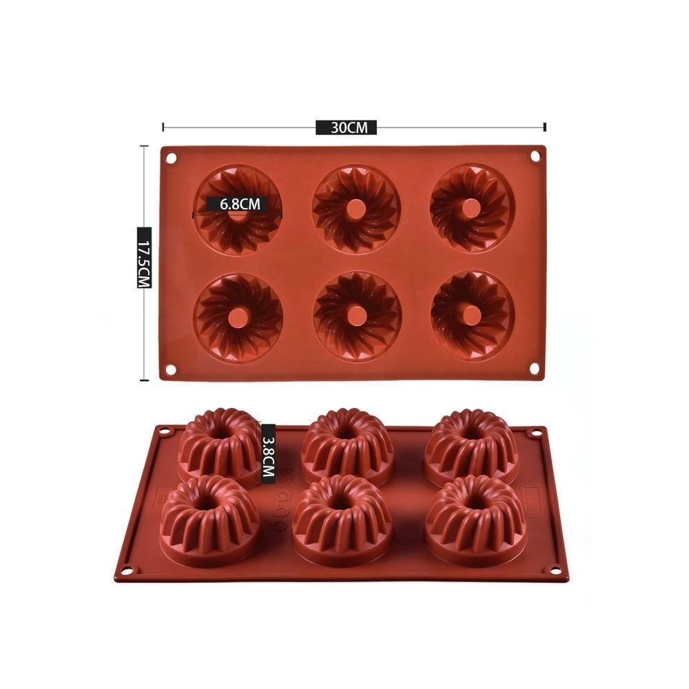 Silicone Mousse Cake Mold Heat-Resistant Chocolate Dessert Mold New Pudding Mould  for Donuts Jello