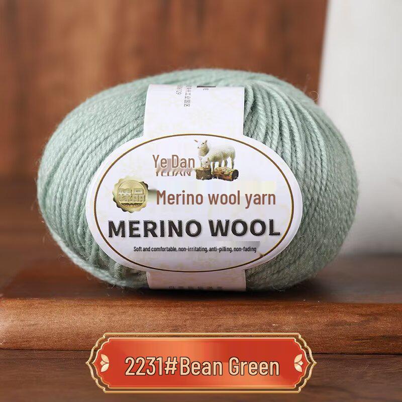 Пряжа из мериносовой шерсти средней толщины ручной вязки для свитеров, шарфов, шапок - 213 Овечья шерсть - 3 нити