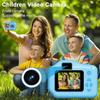Kids Print Camera HD-compatible Pixel Digital Toy SLR with Dual Cameras Selfie Mode LCD Screen Camera for Boys And Girls