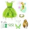 Children's Tinker Bell Fairy Princess Dress Polyester Fiber Fabric Perfect For Kids' Halloween Cosplay 80-150cm