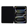 For iPad Pro 13 (2024) Case Origami Stand PU Leather+Silicone Tablet Cover