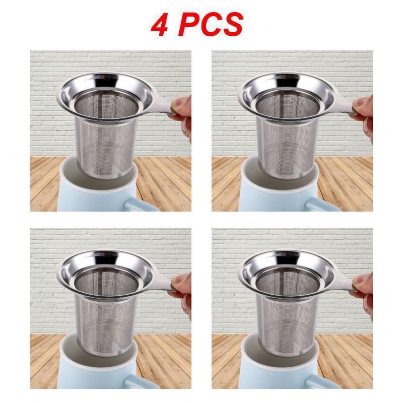 Tea Infuser Teapot Cup Pratical Tea Accessories Loose Leaf Tea Strainer For Mug Teapot Kitchen Accessories Filter Mesh Hanging