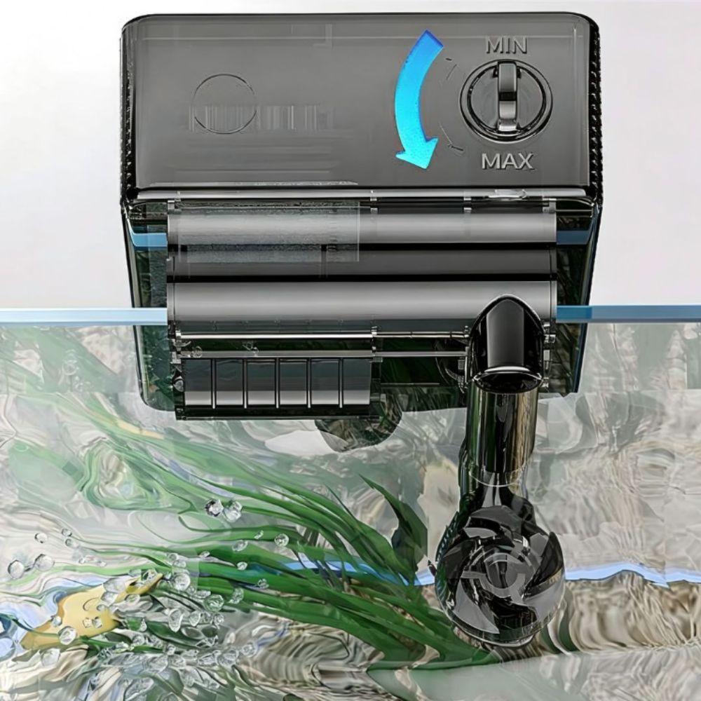 3 in 1 Waterfall Filter Silent Water Pump Wall-Mounted Fish Tank Filter Freshwater Fish
