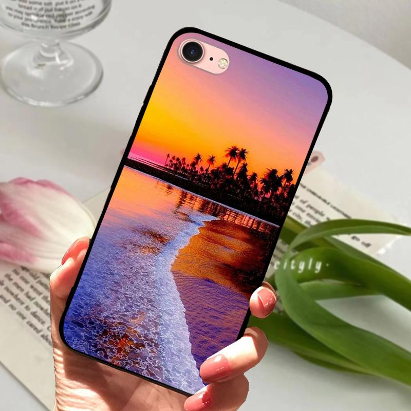 Чехол для iPhone 6S 6 Силиконовый Мягкий Задний Чехол для Телефона Для iPhone 7 7Plus 6 6S Plus Силиконовые Чехлы Для iPhone 8 8 Plus Fundas Бампер