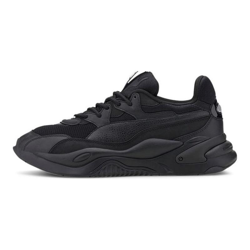 Puma RS-2K Core Унисекс Сетчатая ткань Синтетическая кожа Минималистичный Однотонный Средняя высота Стиль Повседневная обувь Черный 375367-02