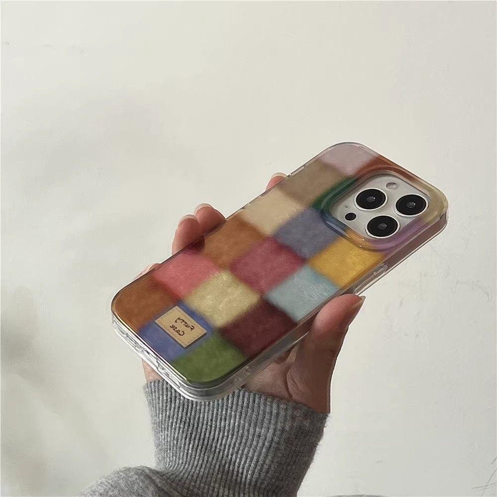 Цветные квадраты подходят для чехла для мобильного телефона iPhone 16 simple 15PRO/13, Apple 14promax новый IMD