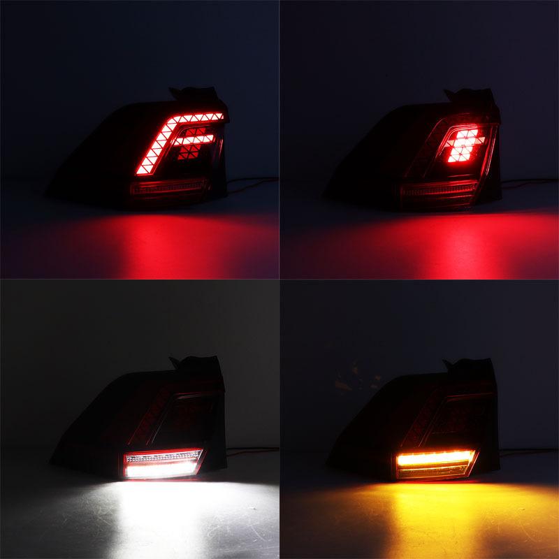 Для Volkswagen Tiguan 2017- Автомобильный светодиодный задний фонарь, сигнал поворота, предупреждающий стоп-сигнал, задний фонарь в сборе 5NN945095A 5NN945096A