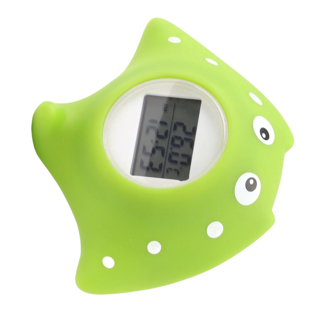 Baby Bath Thermometer Alarm LCD Display Fish Shaped Waterproof 0?60 Degrees Celsius Water