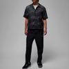 Jordan Мужская рубашка Essentials Letter Print Collared Sport Casual Breathable Free Short Sleeve Shirt Black FB7323-010