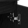 TV Cabinet Black Oak Effect 102x30x36 cm Engineered Wood