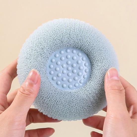 Подсолнух Присоска Губка для ванны Глубокое отшелушивание Массаж Уход за кожей Губка для ванны Пенообразователь для геля для душа