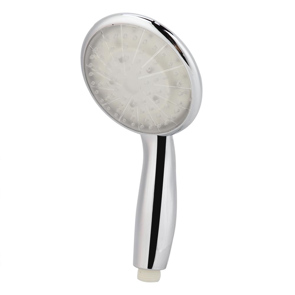 G1/2 дюймовый ручной автоматический светодиодный светильник для душа, семь цветов, круглая лейка для душа