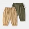 Весна и осень Новые детские свободные универсальные повседневные тканые брюки
