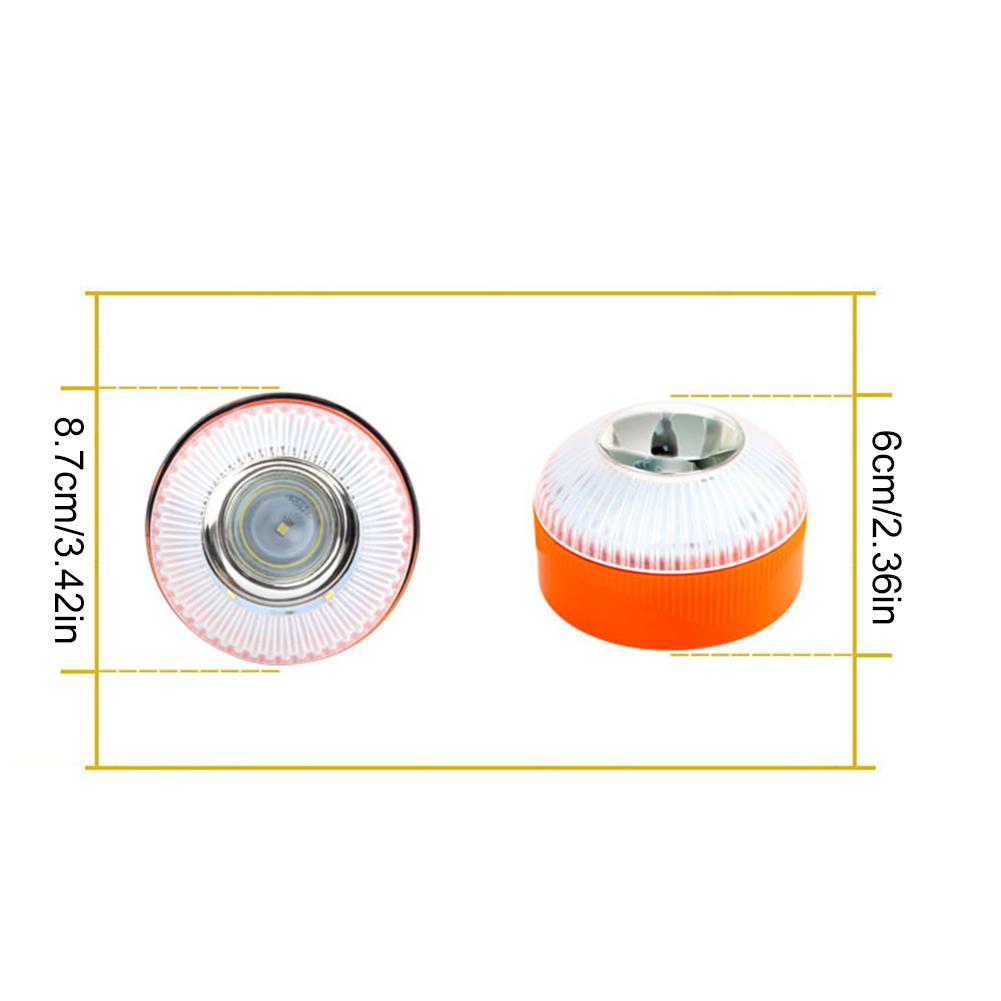 1/2/3Pcs V16 Led Car Emergency Light Rechargeable Flashlight with Magnetic Mount Strobe Light Road Accident LED Beacon Light