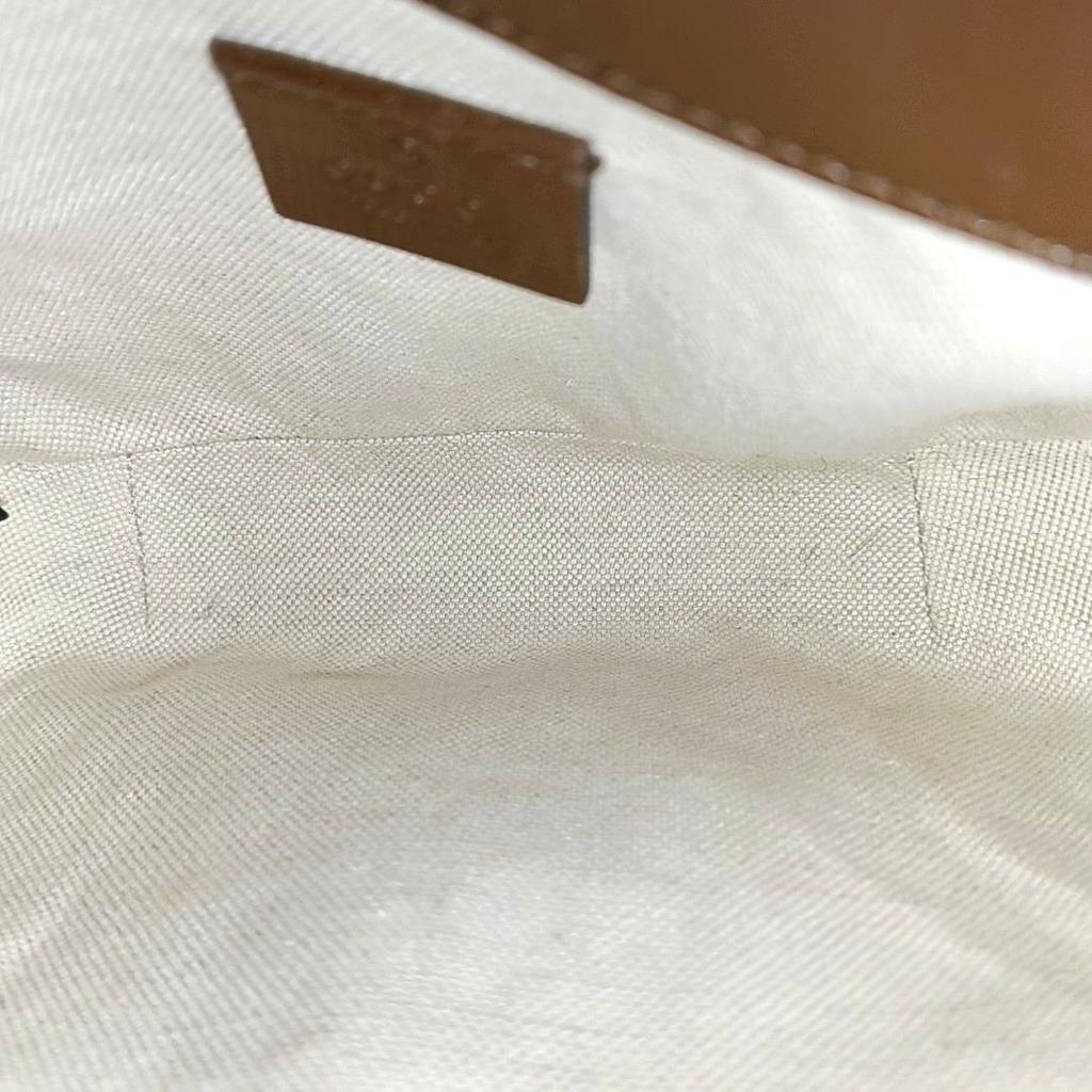 [Pre-Owned] Horsebit 1955 Vintage Logo Stripe Webbing Canvas And Leather Saddle Bag - Very Good #QV9U1F