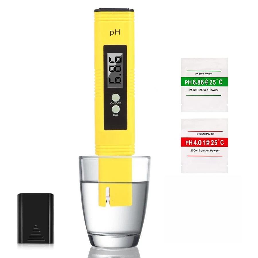 PH detector, liquid crystal digital PH meter, handheld, high-precision, PH test pen, aquarium, hydroponic water detector