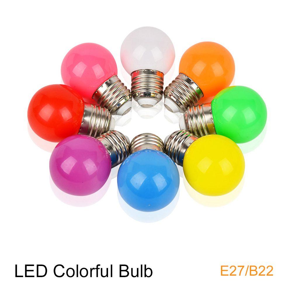 Durable Lamparas Flashlight E27 B22 G45 Lamp Colorful Light LED Bulb