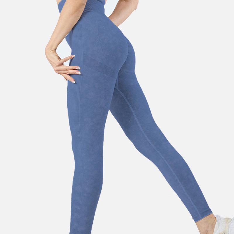 2024 Европейские и американские бесшовные брюки для йоги, сексуальные легинсы для женщин с эффектом «персика» и подтяжкой ягодиц