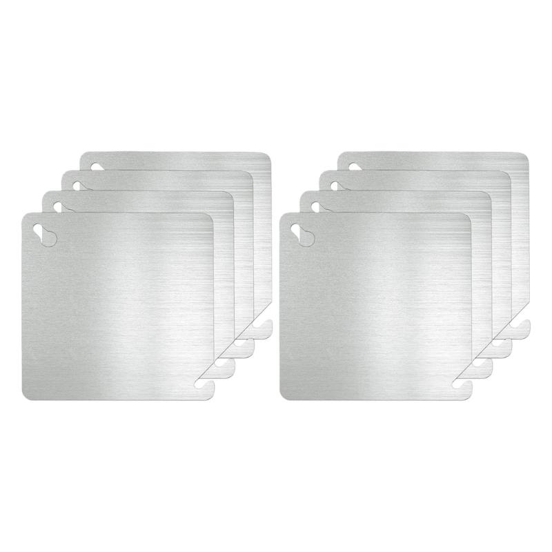 Modern Square Design Steel Cover Plate for 4 Square Inch Boxes Blank Metal Panel Suitable for Home & Office Decoration