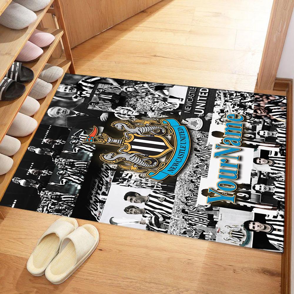 Newcastle 10 Customizable Name Carpet Design for Game Room Entryway Dormitory Living Rooms Anti-slip Rug Decorate Offices