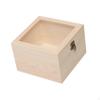 Wooden Storage Box Flower Decorative Candy Container Wood Keepsake for Centerpiece