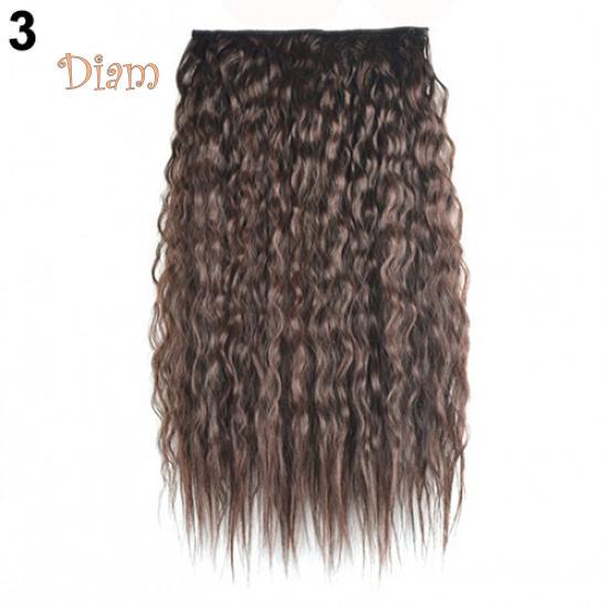 Tenfyer сексуальные длинные градиентные цвета вечерние женские волнистые вьющиеся волосы на клипсе 60 см