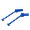 2 Pcs Front Rear Drive Shaft Aluminium Alloy RC CVD Front Rear Drive Shaft for Traxxas Latrax Teton