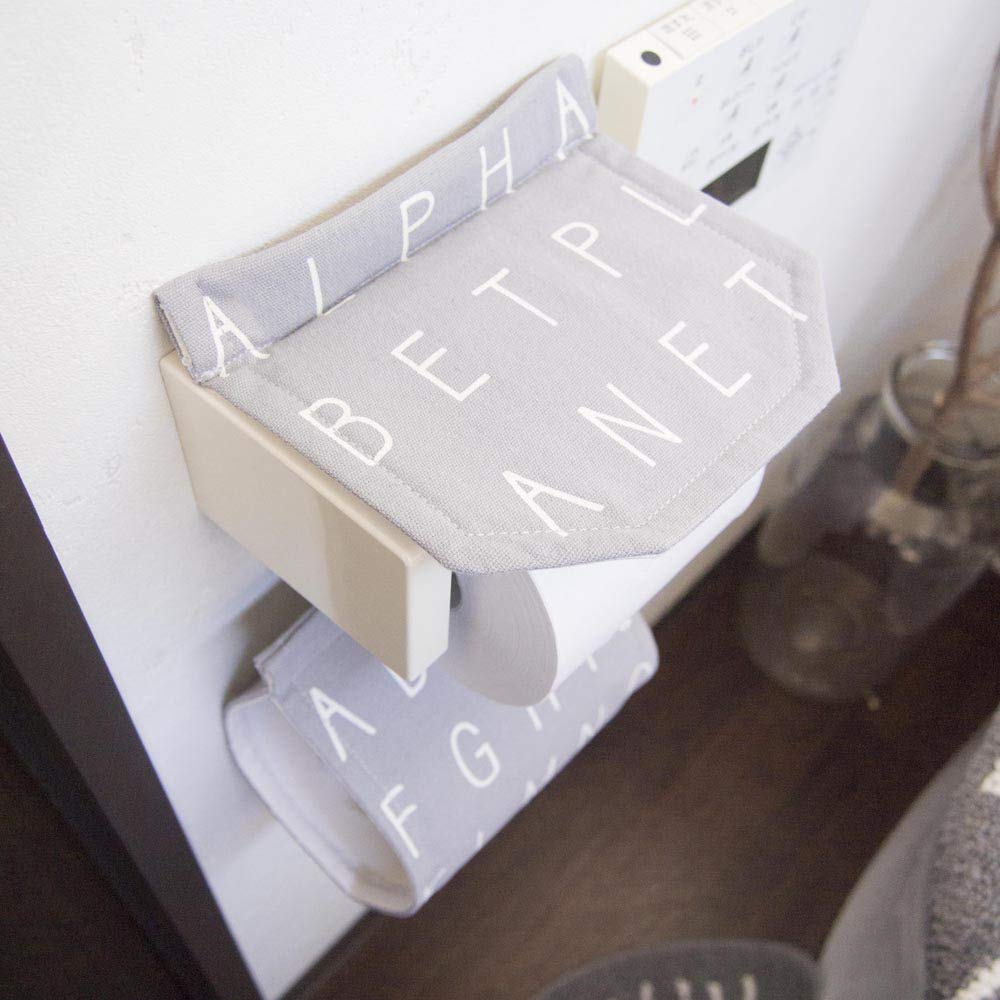Okato Paper Holder Cover Alphabet Gray x 17cm 36.5 Saltoru?