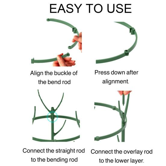 3/5/10 шт./набор Подставка для растений Монстера, Штабелируемая садовая опора для растений, Шест для поддержки комнатных и уличных высоких горшечных вьющихся растений, Палка, Моховой столб