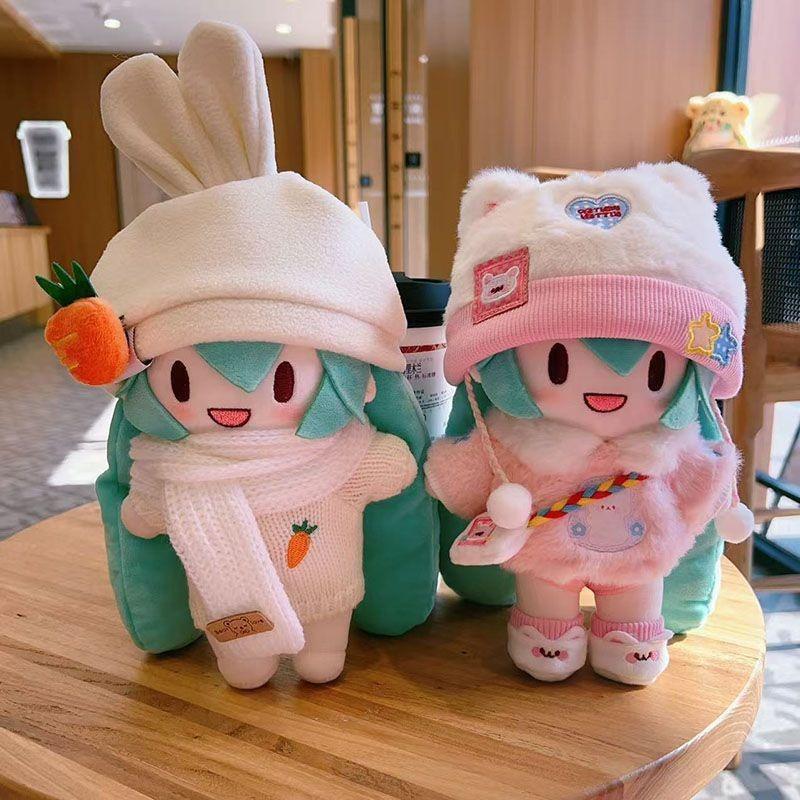 Kawaii Hatsune Miku Snow Princess Anime Cartoon Plush Doll Dress-Up Hatsune Miku Fufu Cute Doll Christmas Gift