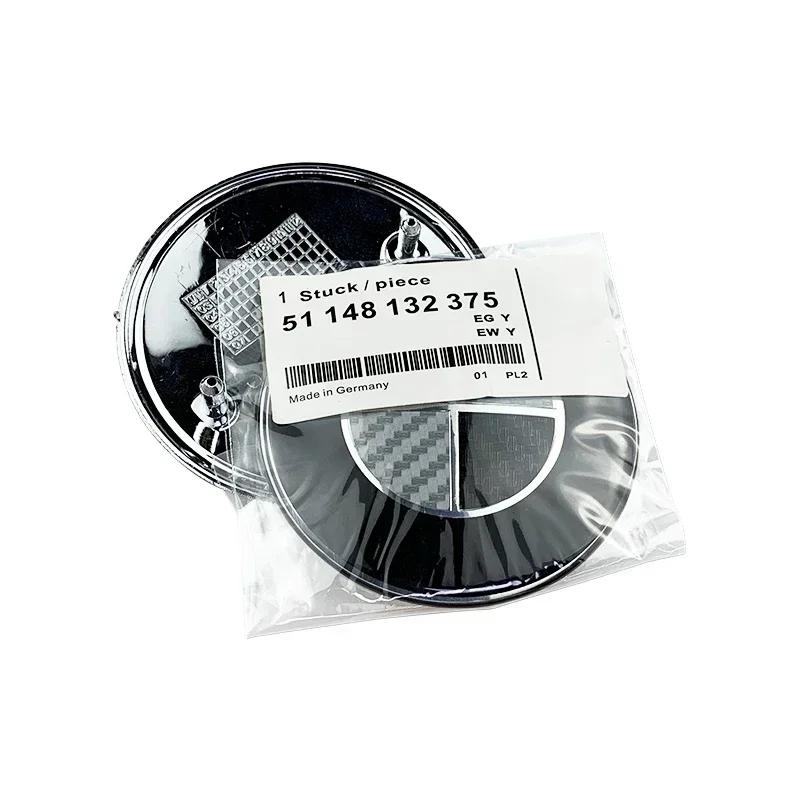 For BMW Hot 2025 45/74/82mm Car Front Hood Emblem for E30 E38 E39 E46 E60 E61 X1 X3 X4 X5 X6 E70 X5 Rear Trunk Badge Steering Wh