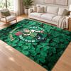 Boston Celtics Custom Name Personalized Rug Non‑Slip Doormat Floor Carpet Housewarming Birthday Gift for Family Friends