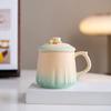 Печная смена Великолепный цветок лотоса Заварочная керамическая чайная чашка Парная чашка Креативная высококлассная чашка для разделения чая Чашка для воды