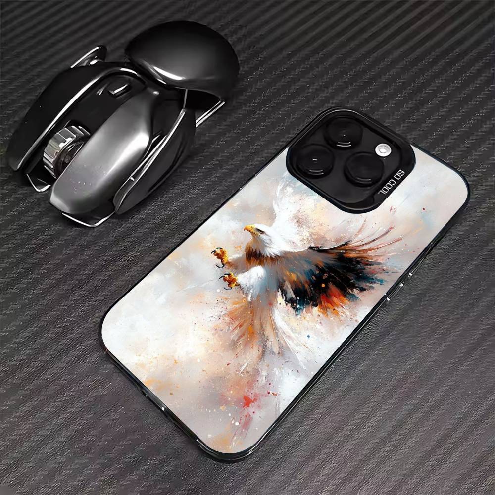 Крутой чехол для телефона с изображением орла для iPhone 17 16 15 14 13 12 11 Pro Max XS Max 7 8 Plus Ударопрочный силиконовый матовый чехол