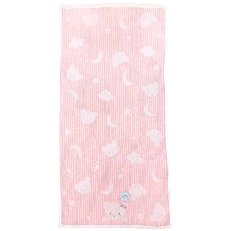 Hayashi Bath 60 x 120 School Bear BO490502 Towel, Approx. cm, Design, Pink,