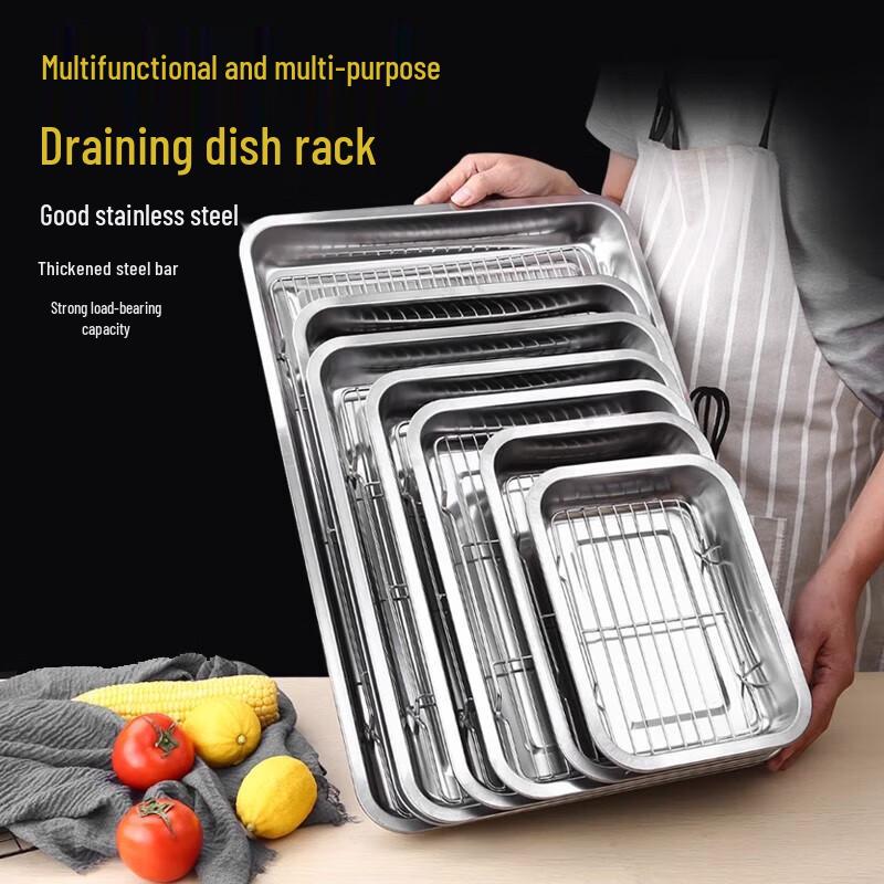 Коммерческая сковорода из нержавеющей стали для слива и фильтрации масла с решеткой