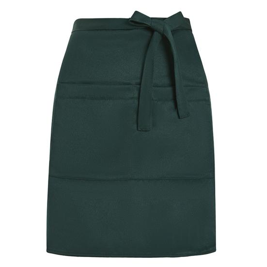 Фартук половинный официантский с большими карманами, водонепроницаемый, маслостойкий, регулируемый, мужской, женский, кухонный, шеф-повара, для кафе, ресторана, пекарни, цветочного магазина, бариста