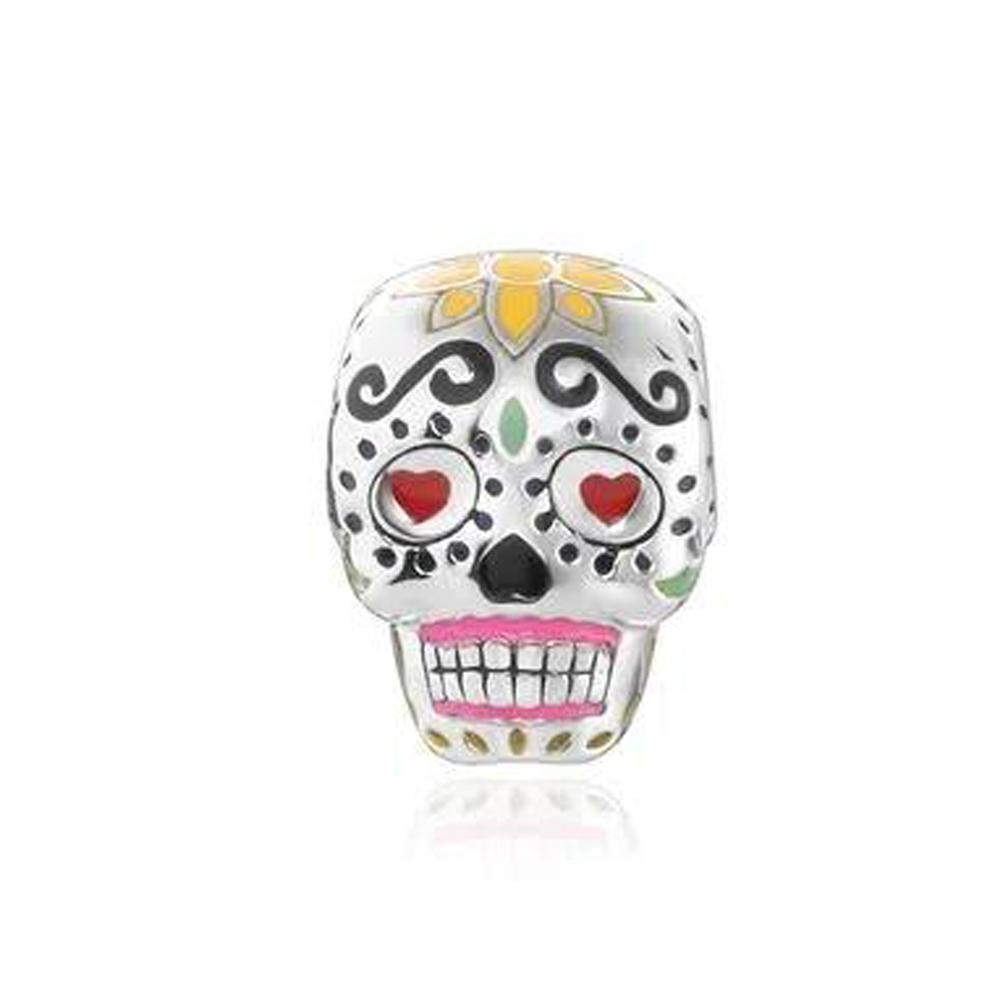 Новый медный кулон-череп Джокера на День Всех Святых, подвеска-брелок, бусина, подходит для оригинальных браслетов с подвесками, ювелирные аксессуары