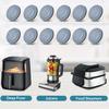 24 PCS Kitchen Appliance Sliders Self-Adhesive Anti-slip Easy Movement Sliding Tray for Most Countertop Coffee Makers