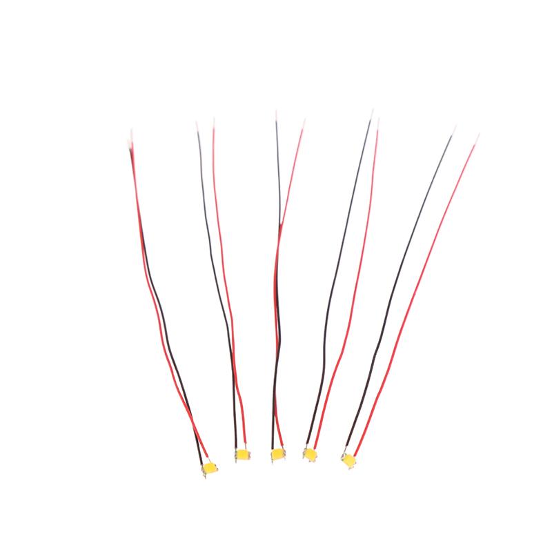 5 шт. 0805 Мигающий светодиод SMD лампа Проводной микро светодиод Предварительно припаянный чип Мини проводная лампа для железнодорожной модели Игрушка Сделай сам Детали модели автомобиля