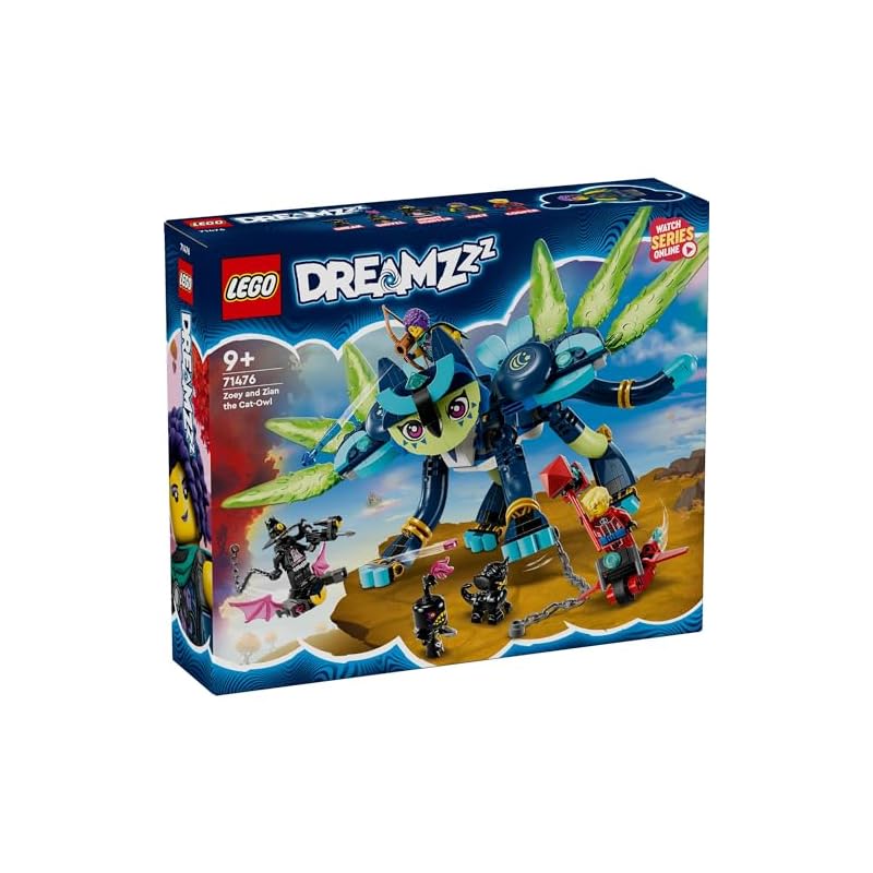 LEGO Dreams Zoe and Jian Toy, Pretend Play Set for Girls and Boys Ages 8, 9, 10, and 11, Elementary School Students, Animal Pretend Play, 71476