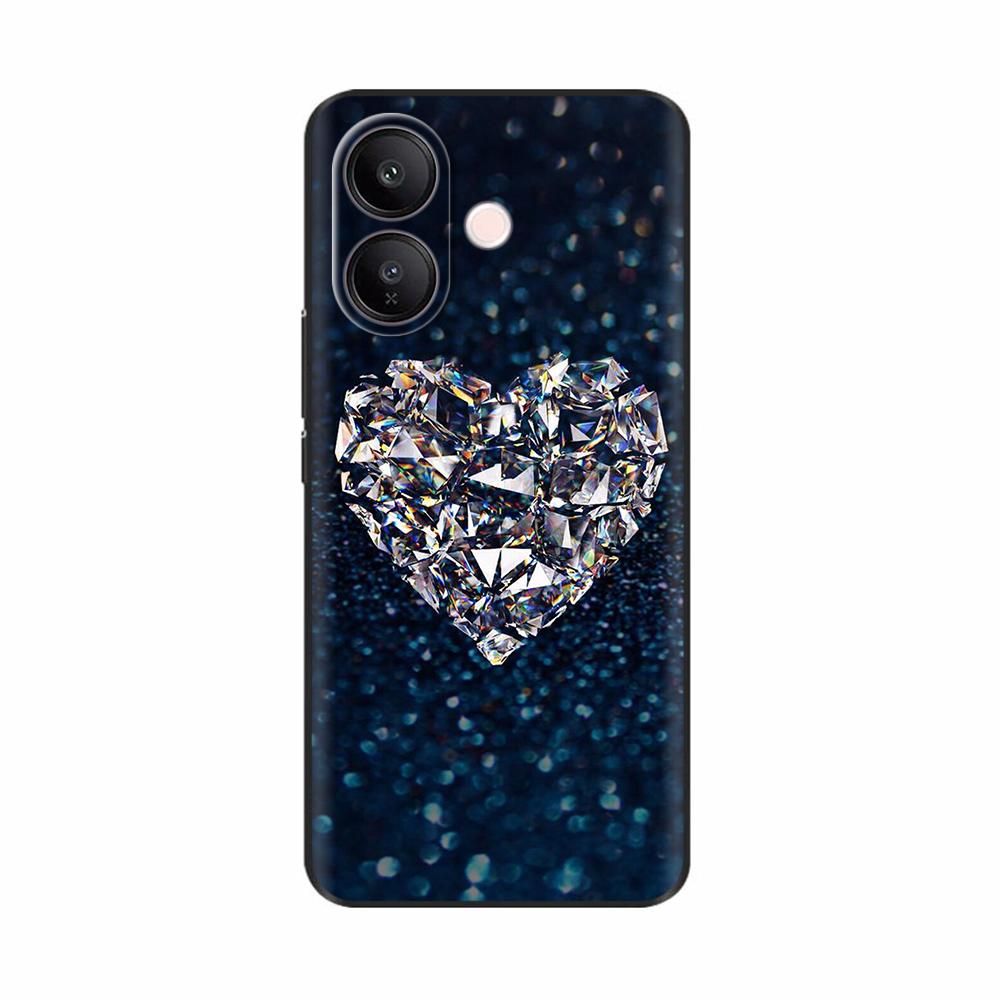 Чехол для телефона Vivo V60 Lite 5G Мягкий матовый силиконовый чехол Capa для Vivo V60 Lite V60lite Funda Мультяшная задняя крышка Милый узор