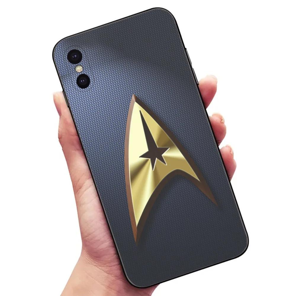 Star T-Trek tv Phone Case For Samsung S24,23,22,30,21,10,9,Ultra,Plus,Lite,FE,5G Black Soft Case
