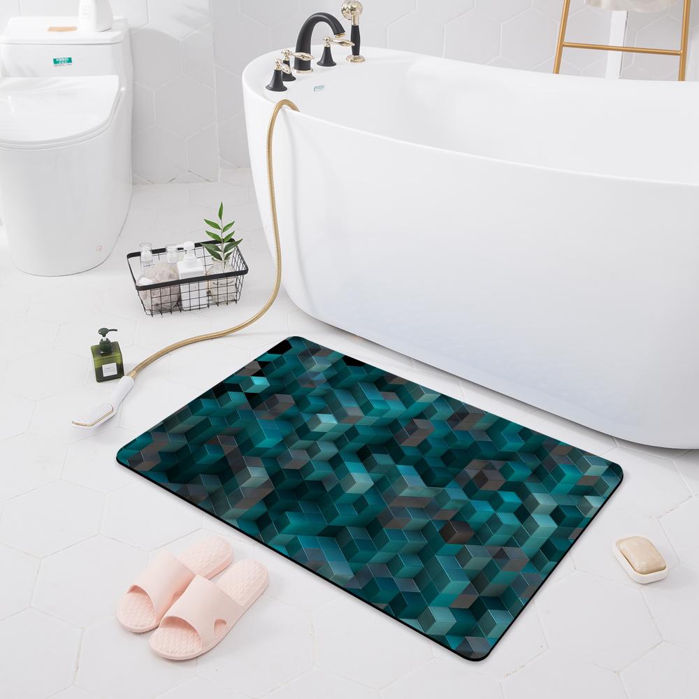 Absorbent Non-slip Mat Porch Door Mat Bathroom Toilet Floor Shower Room Bathtub Carpet Kitchen Rug