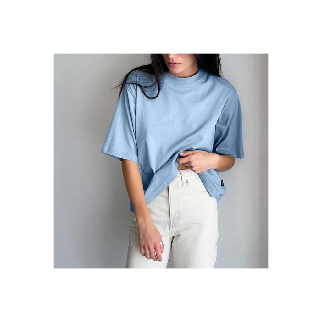 Черная хлопковая футболка унисекс с круглым вырезом для бойфренда большого размера